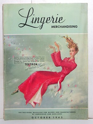 October 1945 Lingerie Merchandising trade magazine 