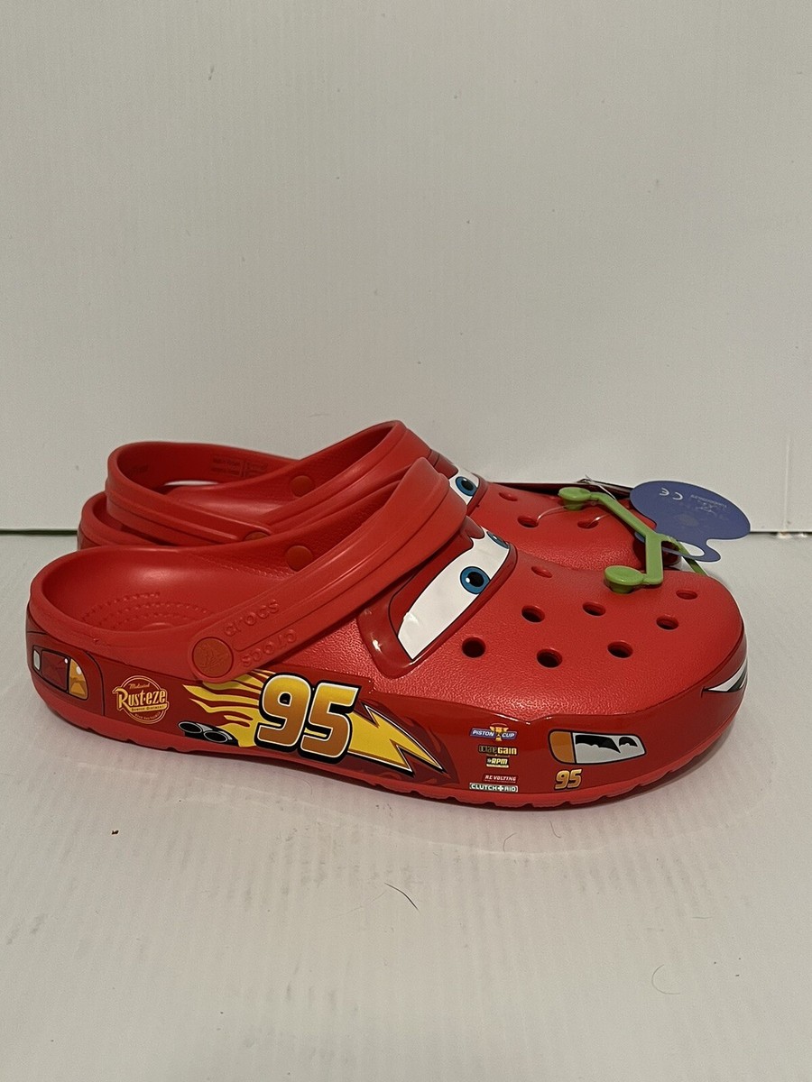 Crocs Classic Clog Lightning McQueen Cars Size 9 Men's Size 11