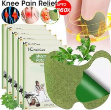 12-360X Knee Relief Patches Sticker Joint Pain Wormwood Ache Plaster Pad Health