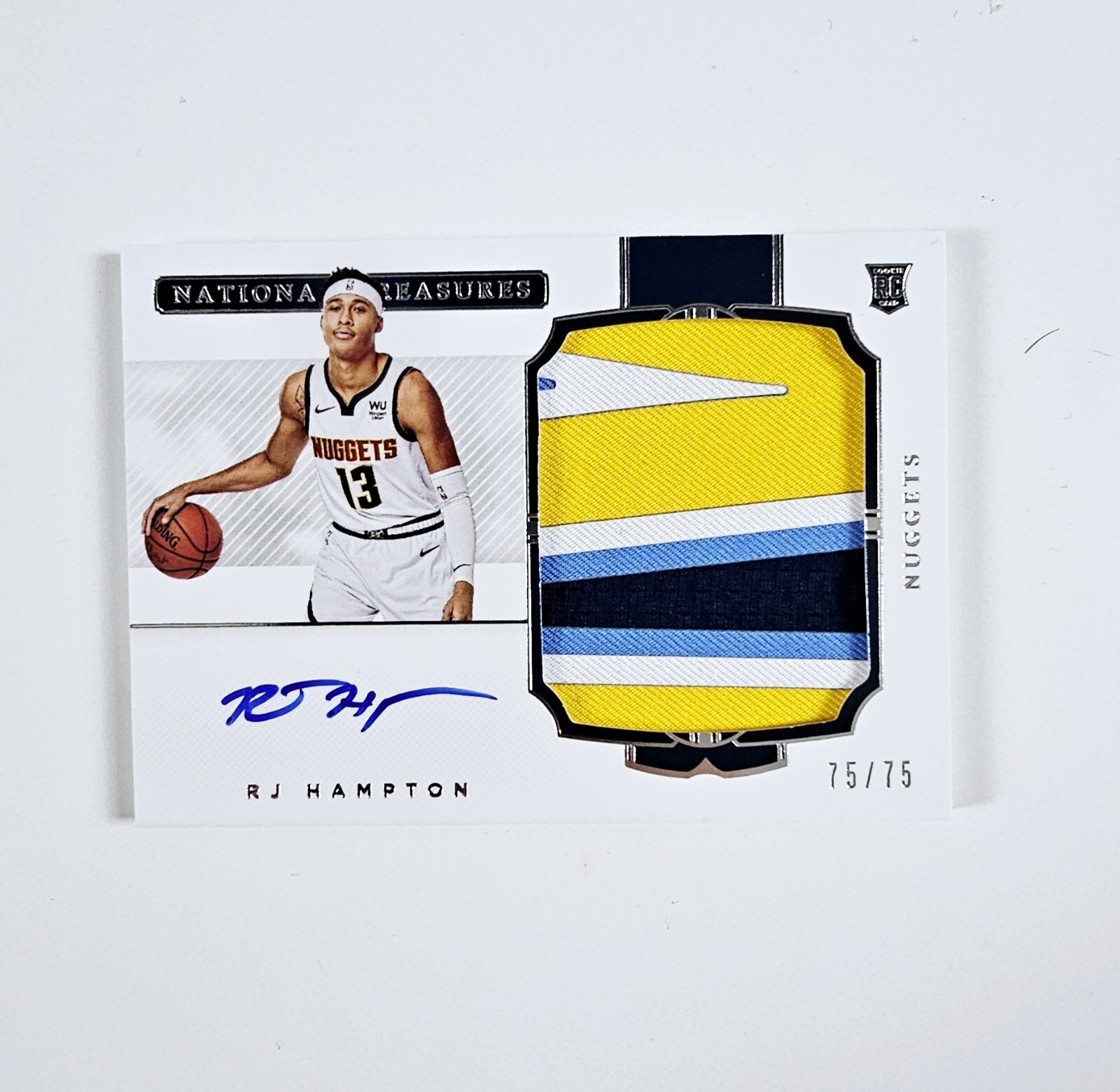 2020-21 Panini National Treasures RJ Hampton RPA Horizontal Rookie #/75 #122