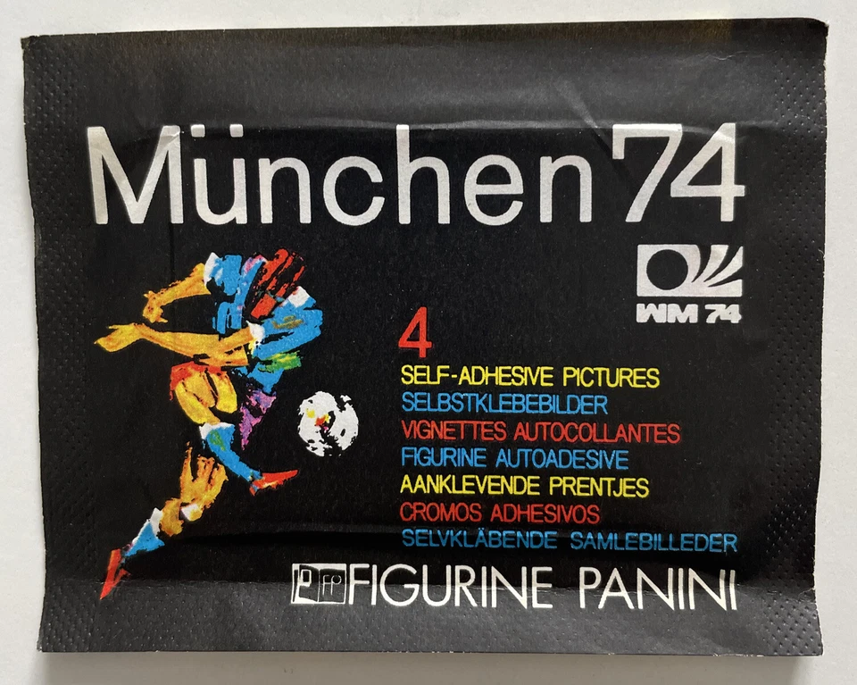 Original Pochette Bustina Panini Foot Coupe De Monde Munchen 74