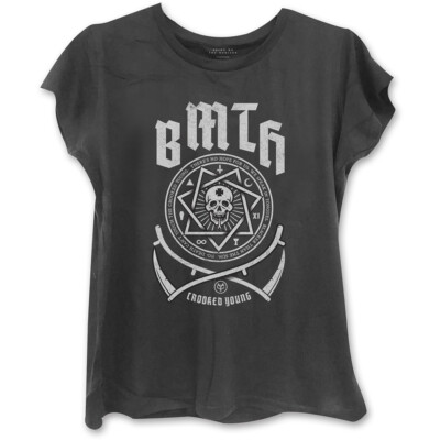 Bring Me The Horizon Ladies T-Shirt: Crooked Young (Skinny Fit)
