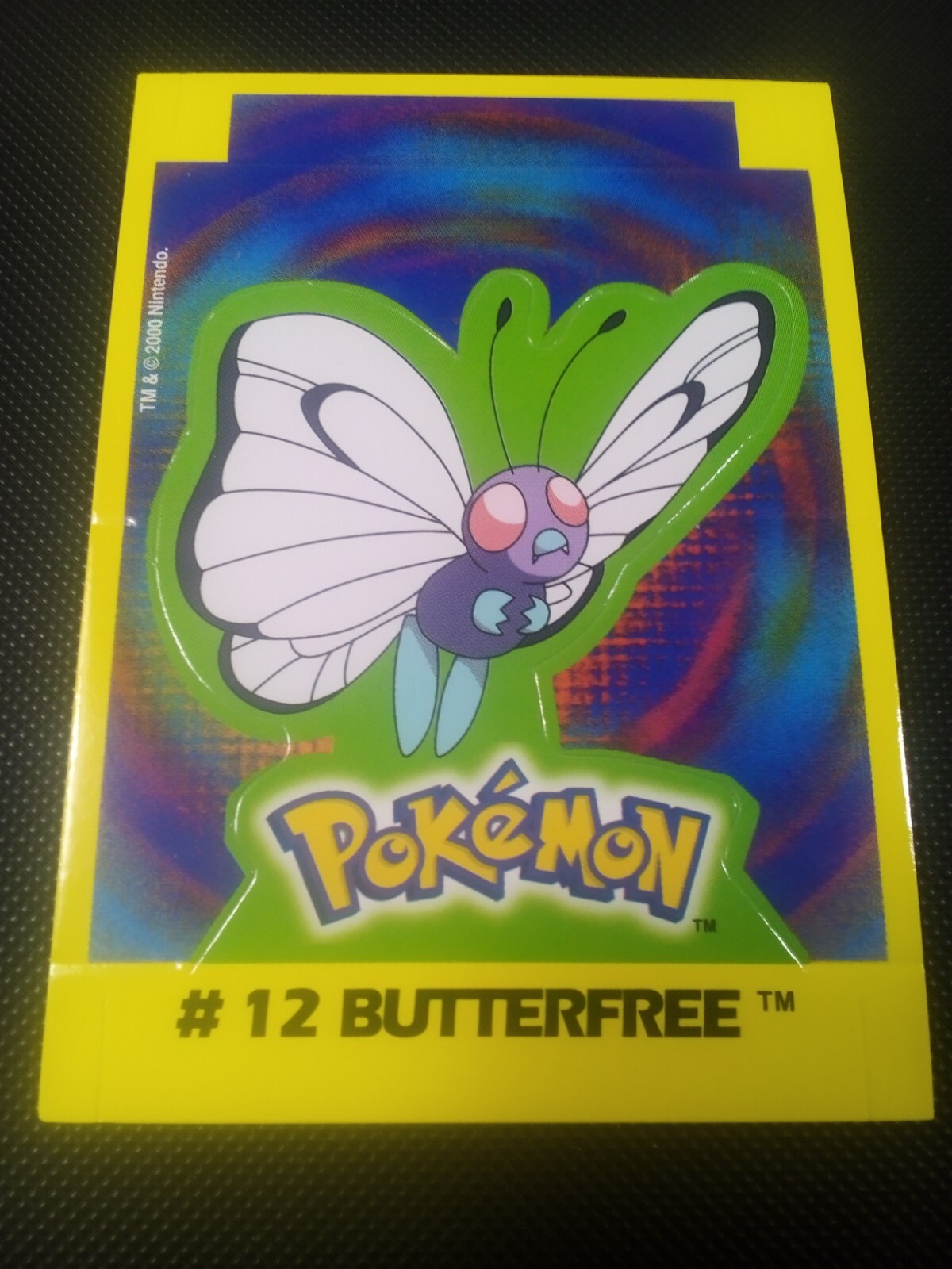 2000 Pokemon Navarrete Kanto Peru Buildable Card Butterfree #12 Vintage