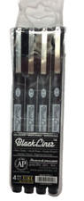 Black Liner 4 Pen Fine Set Drawing, Sketching, Rendering