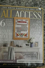 Anita Goodesign ALL ACCESS VIP Club MAY 2017 Embroidery Machine Design CD & BOOK