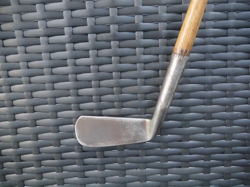 Putter de cara lisa Tom Stewart antiguo vintage con eje de madera - Imagen 3 de 17