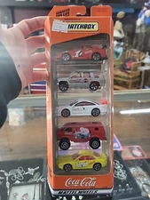 1998 Matchbox Coca-Cola 5-Pack Gift Set Mattel Wheels #35999 New Factory Seal