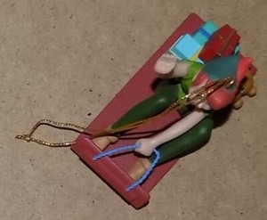 Peter Pan with Presents on a Sled Christmas Ornament