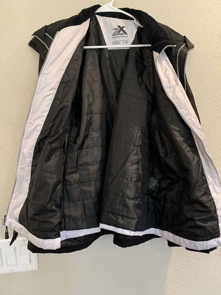 Chaqueta de alta resistencia ZeroXposur 3 en 1 negra blanca talla grande usada en excelente estado Foto 3 de 4