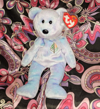 ISSY The Bear LONDON✨️ MWNMT Near Mint ✨️ new Original TY Beanie Baby Plush 1995