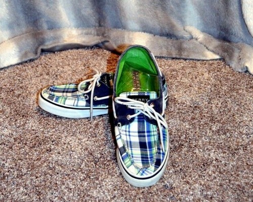 plaid sperry sneakers