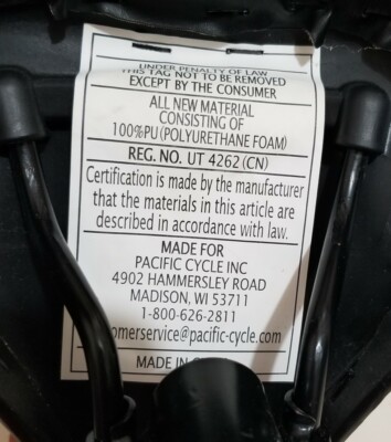 Bicycle Bike Saddle Seat & Post Roadmaster Black Foam