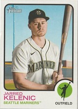 2022 Topps Heritage 1973 Oversized Box Topper Mariners Jarred Kelenic # OB-JK