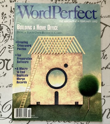 Wordperfect Building WordPerfect The Magazine - February 1992 - Building a Home Office | eBay