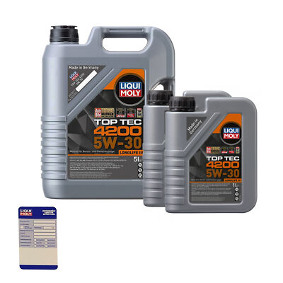 Liqui Moly 3707 LM 3707 Motoröl, Öl, Top Tec 4200 5 W-30 7L