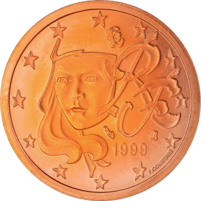 [#189478] France, 5 Euro Cent, 1999, Paris, Proof / BE, FDC, Cuivre plaqué acier - Photo 1/2