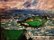 von Wening Art Giclee "Heavens Hole"  Painting stretched canvas  16" x 20"x .5