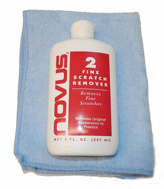 Novus 2 Plastic Scratch Remover & Polish & Cloth Large 8 Ounce Bottle eBay