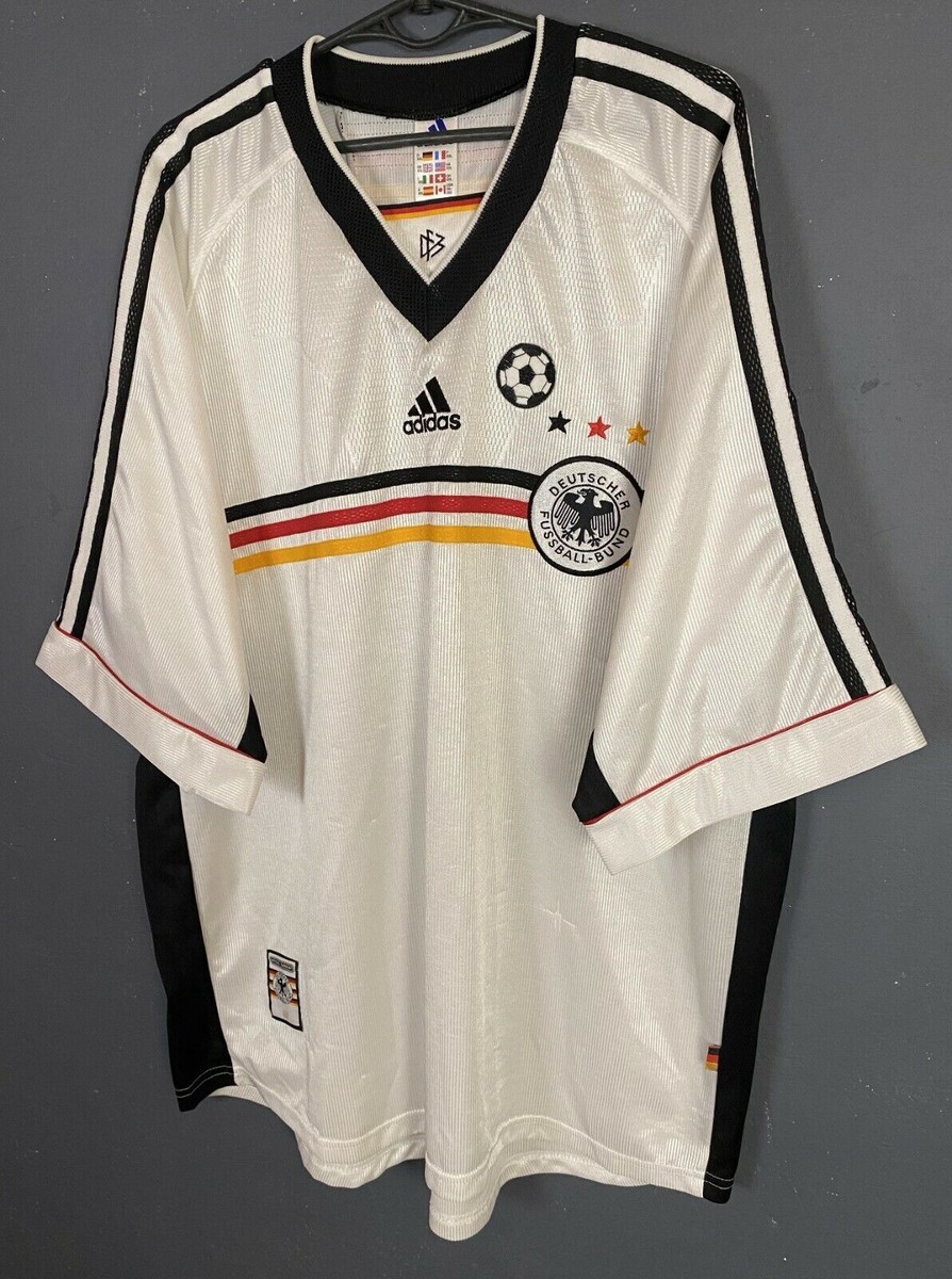 MEN'S ADIDAS GERMANY 1998/2000 DEUTSCHLAND SOCCER FOOTBALL SHIRT