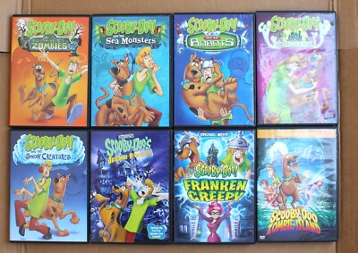 Lot of 8 Scooby-Doo! DVD Vtg Episodes w/Pilot Episode & 2 Animated Movies