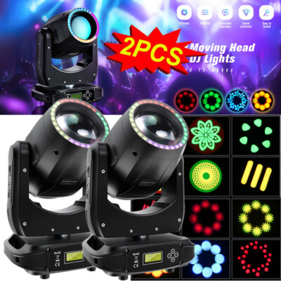 200W LED Beam Moving Head Stage Light RGBW Gobo Spot Lighting DJ Disco Xmas DMX