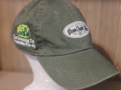 River Creek Club Green Adjustable Baseball Cap Hat by Ahead