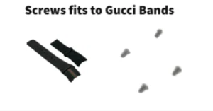Vis adaptées au bracelet de montre en caoutchouc i Gucci YA114207 et autres