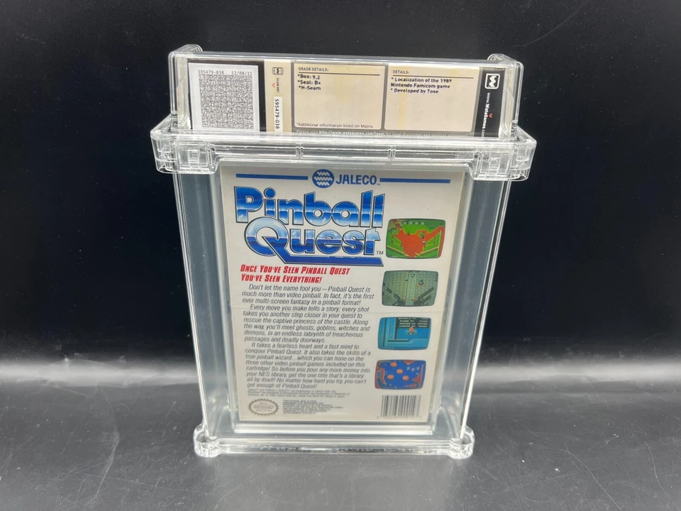 Pinball Quest Nintendo NES WATA 9.2 B+ FACTORY SEALED VGA - Image 2 of 4