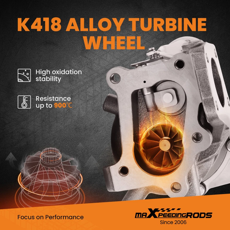 Turbo Charger For Mazda CX-7 CX7 2.3L Turbocharge 2007 2008 2009 2010 K0422-582 - Image 3 of 4