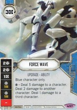 Star Wars Destiny Legacies Set Single Die  Card - Force Wave 57 Legendary