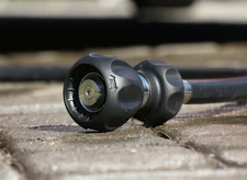 Fireman's 5-Spray Pattern Black Hose Nozzle Compact and Powerful HISC50CS-BK