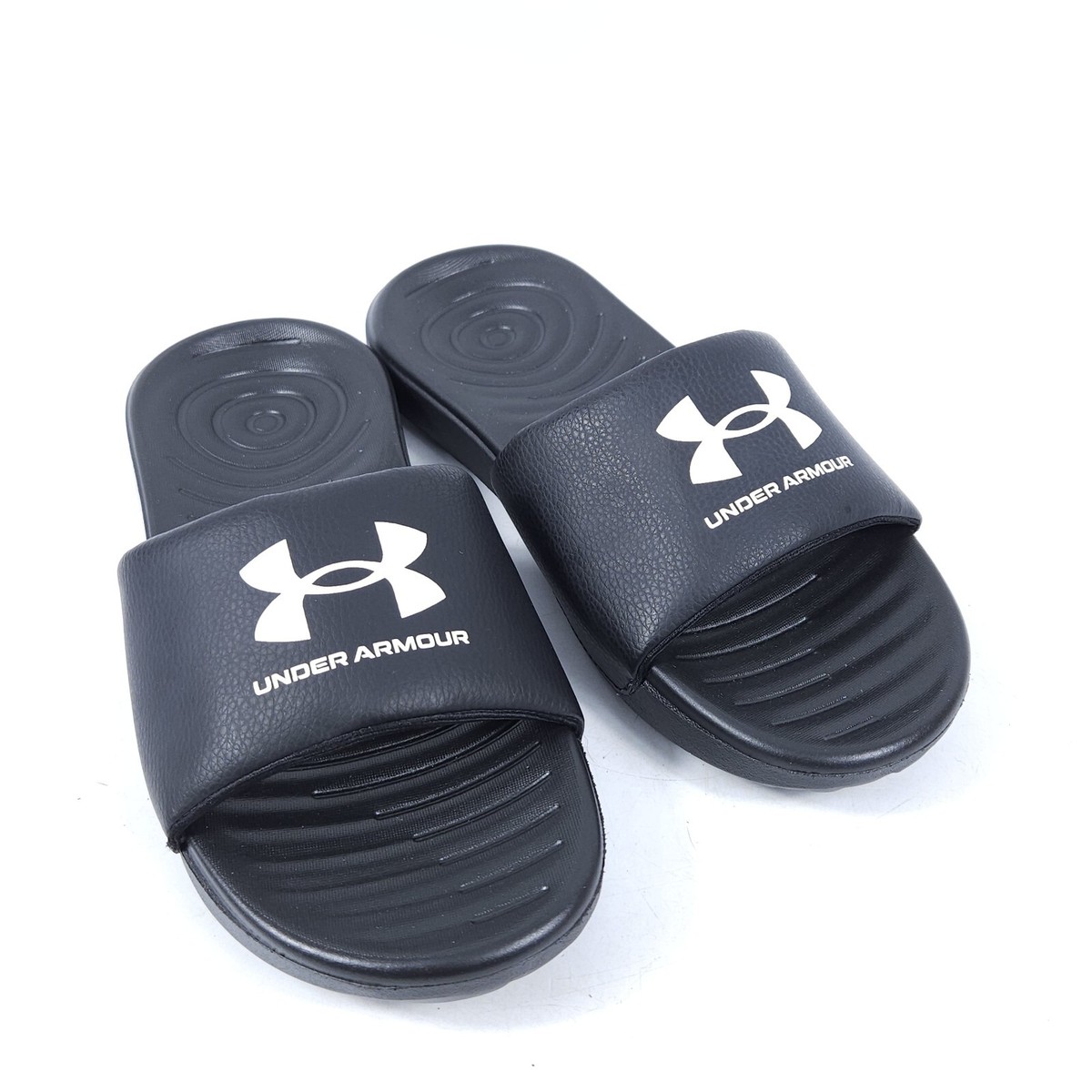 Under Armour men's UA Ansa fixed Black slides 3023761-004