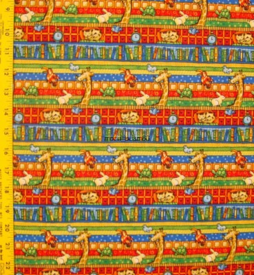 7/8 Yard Jungle JIVE Lion Elephant Giraffe Diamond Sampler Prints Cotton Fabric