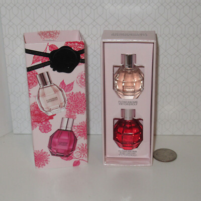 NEW Viktor & Rolf Flowerbomb & Ruby Orchid EDP Perfume Gift Mini Set 0.24oz Each