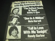 RANDY BARLOW Bobby G. Rice NATE HARVELL Wild & Crazy 1978 PROMO POSTER AD mint
