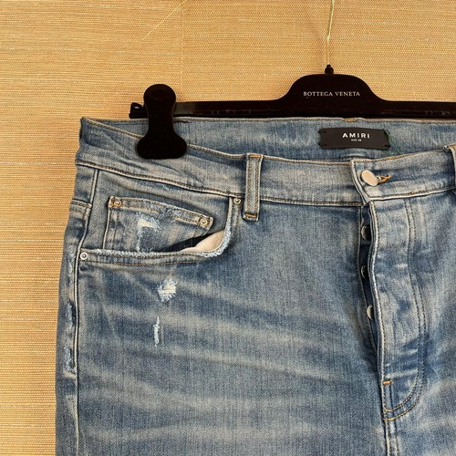 Amiri , Serif Logo Jeans in Clay Indigo , BNWT 38 US - Picture 2 of 18
