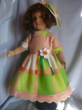 Grande Poupée RAYNAL 10 Clodrey Bella Gege 60 Cm - Avec Vêtements Et Valise, Fabrication Française
