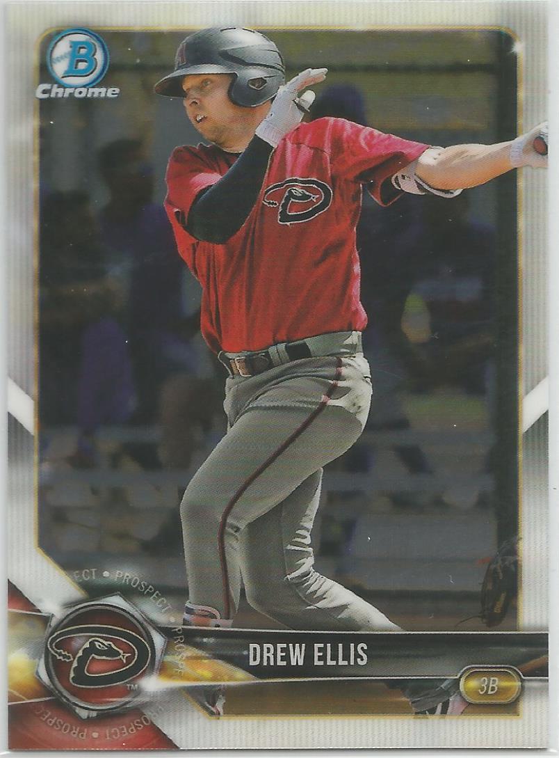 Drew Ellis Arizona Diamondbacks 2018 Bowman Chrome Draft 