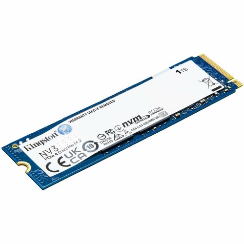 Kingston NV3 1TB Solid State Drive M.2 2280 Internal SSD PCI Express NVMe 4.0 x4 - Afbeelding 1 van 6