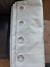 Rotterdam Herringbone Blackout Eyelet Curtains W 117cm (46") x D 228cm (90")