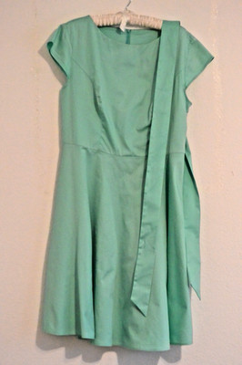KLEID GRÜN UNI BAUMWOLLE