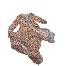 Farm Rio x Anthropologie Pink Floral Boho Maxi Dress (Size L)