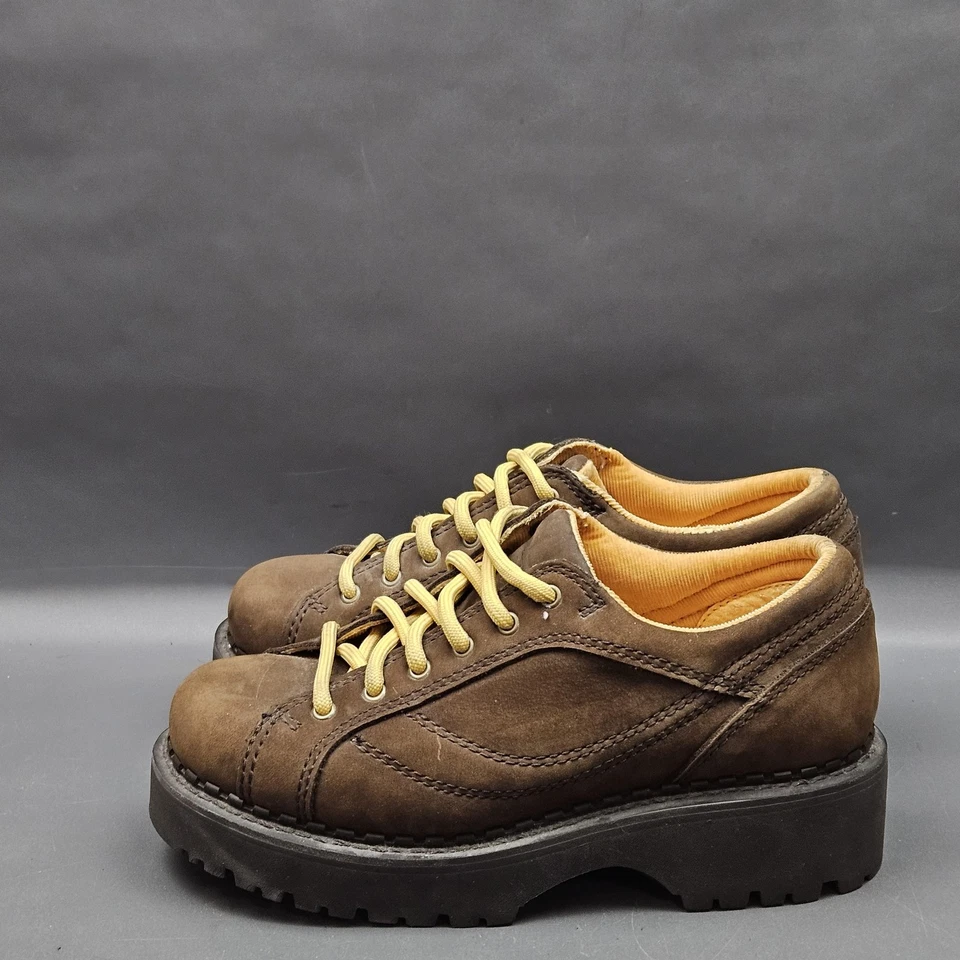 Zapatos De Colección American Eagle Outfitters Para Mujer 6 Cuero Marrón Grueso Plataforma Y2K Foto 3 de 4