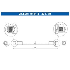 2x Bremsschlauch hinten für BMW X1 E84 | 527240
