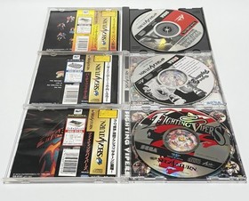 SEGA Saturn Console +3 Games Virtua Fighter 2 Fighters Megamix Fighting Vipers