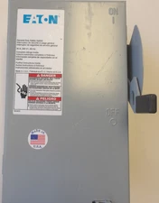 EATON GERNERAL DUTY SAFETY SWITCH 30A, 240V, 60HZ P/N: DG221UGB
