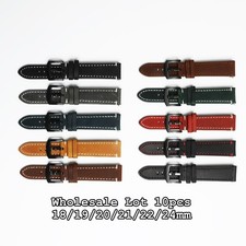 WHOLESALE 10pcs Mix Colour Leather Watchband 18/19/20/21/22/24mm ch018