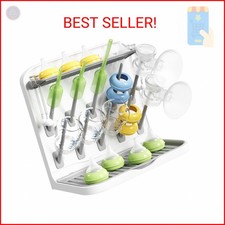 Lifewit Baby Bottle Drying Rack with 10 Hooks, Newborn Essentials Must Haves, Co