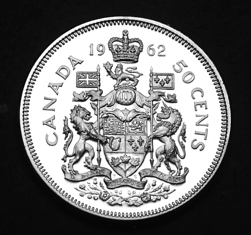 1962 50¢ silver coin that is UNC and MS in mint cellophane Gorgeous and flawless