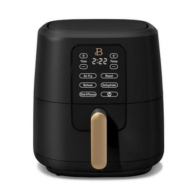 Drew Barrymore 6 Qt Air Fryer Turbocrisp Black Touch Display